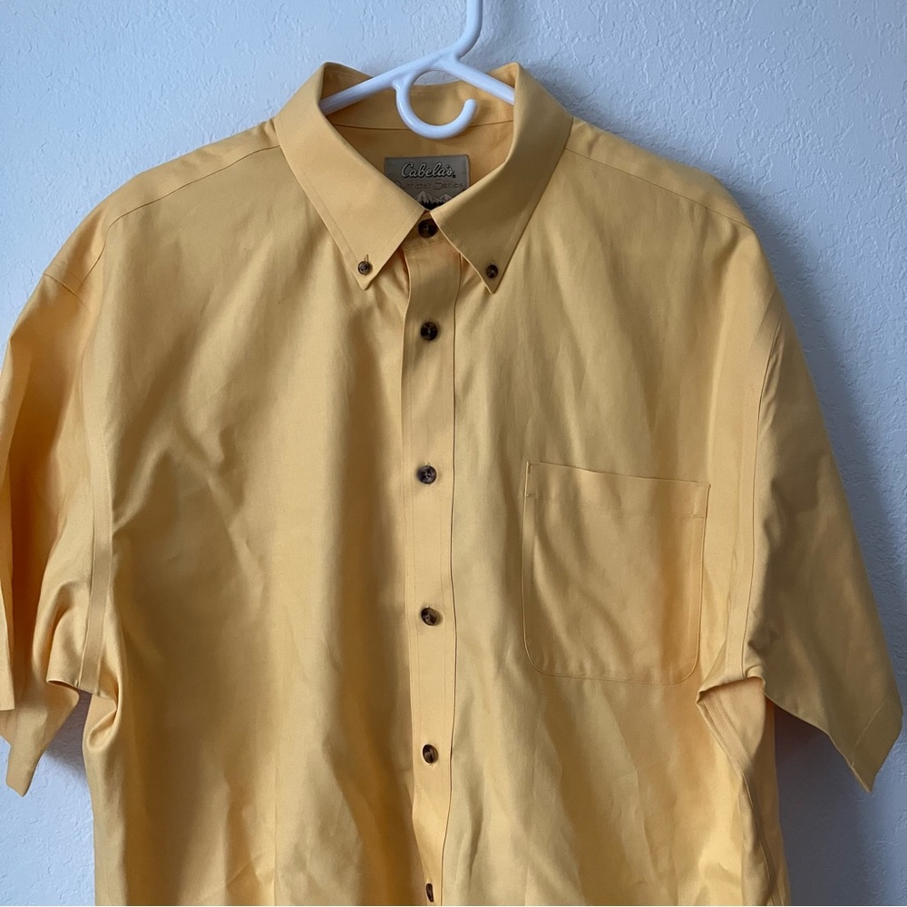 Cabela's Men’s XL Outfitter Series 100% Cotton Button Down Short Sleeve Shirt
